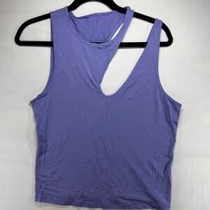 Lululemon Purple Shoulder Cut-Out Yoga Tank Top